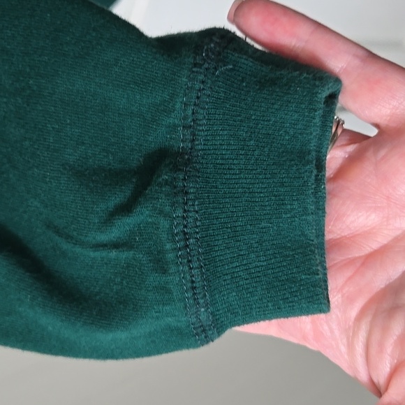 Vintage Pooh Tigger Piglet Hunter Green Henley Sz Medium Rabbit LS - Picture 5 of 8